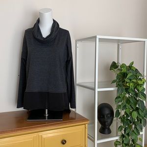 Melissa Nepton ⎮ Stripes cowl neckline top